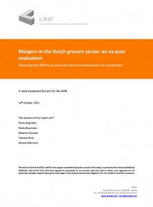 Mergers in the Dutch grocery sector: an ex-post evaluation