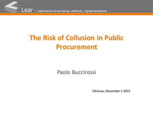 The Risk of Collusion in Public Procurement